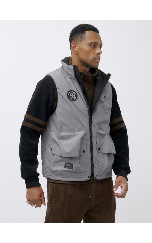 Мужская утеплённая жилетка для активного отдыха и повседневной носки.