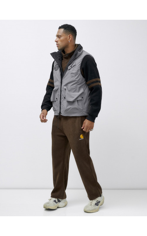 Мужская утеплённая жилетка для активного отдыха и повседневной носки.