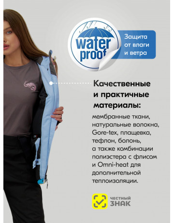 Женский горнолыжный костюм жёлтый