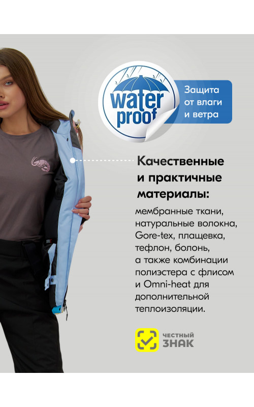Женский горнолыжный костюм жёлтый