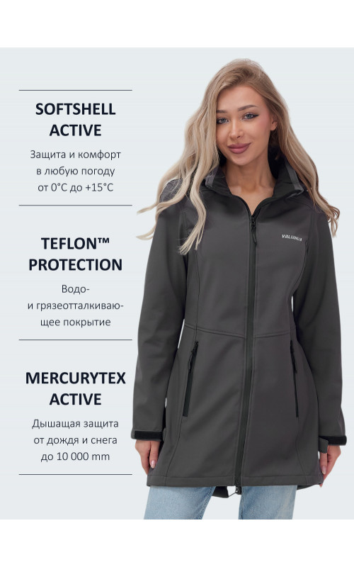 Женская парка для активных прогулок.