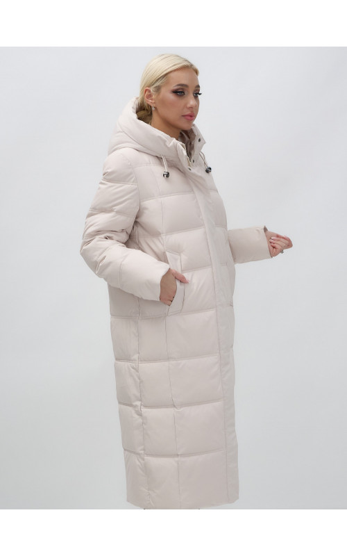 Длинный зимний пуховик для женщин