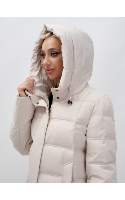 Длинный зимний пуховик для женщин