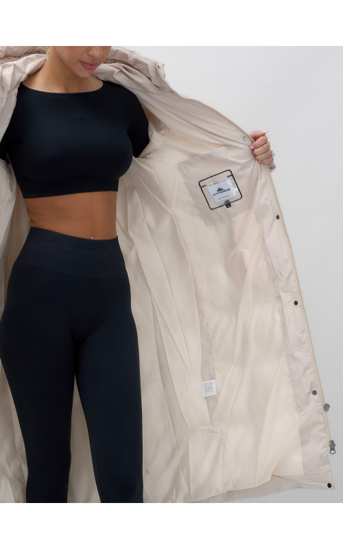 Длинный зимний пуховик для женщин