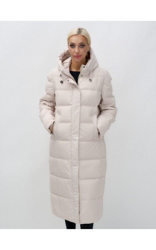 Длинный зимний пуховик для женщин