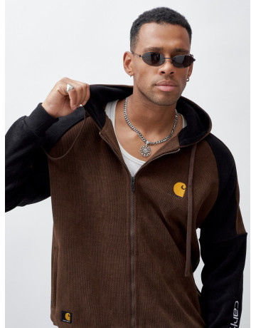 Мужской утеплённый спортивный костюм с начёсом для осени