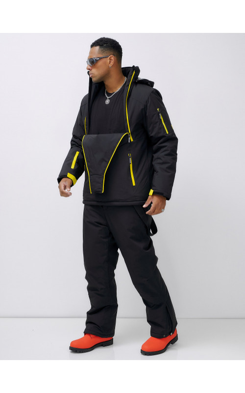 Мужской горнолыжный костюм: куртка-анорак и полукомбинезон