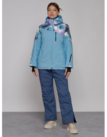 Женская горнолыжная куртка большого размера для зимних приключений.