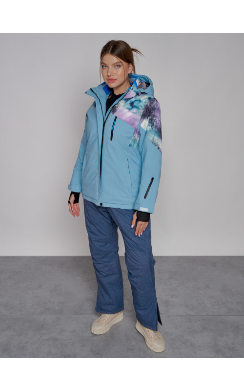 Женская горнолыжная куртка большого размера для зимних приключений.