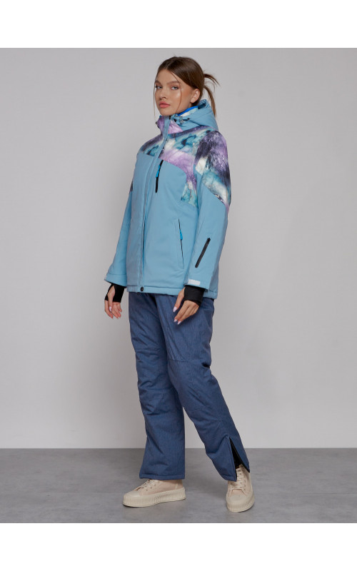 Женская горнолыжная куртка большого размера для зимних приключений.