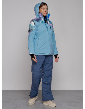 Женская горнолыжная куртка большого размера для зимних приключений.