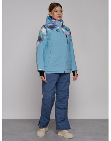 Женская горнолыжная куртка большого размера для зимних приключений.