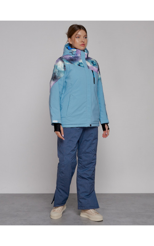 Женская горнолыжная куртка большого размера для зимних приключений.