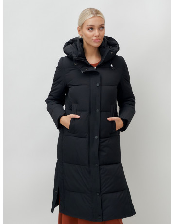 Длинный зимний пуховик для женщин с капюшоном