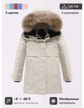 Зимняя парка для девочки-подростка, тёплая и стильная
