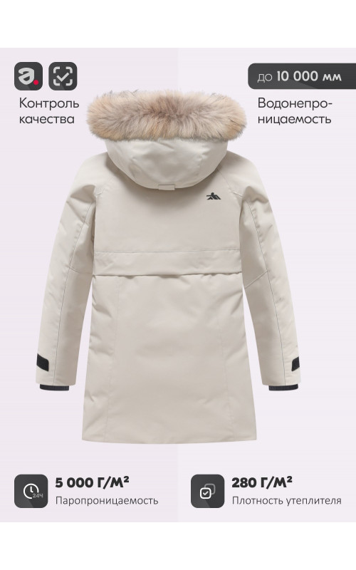 Зимняя парка для девочки-подростка, тёплая и стильная