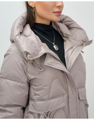 Зимний пуховик для женщин «Модный», утеплённый до -20°C