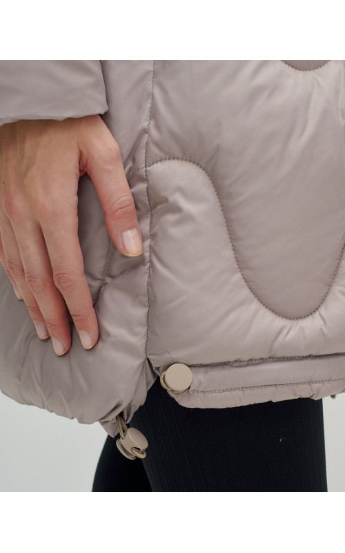 Зимний пуховик для женщин «Модный», утеплённый до -20°C