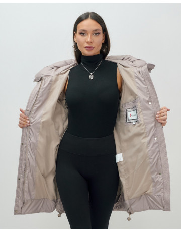 Зимний пуховик для женщин «Модный», утеплённый до -20°C