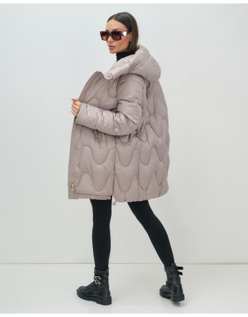 Зимний пуховик для женщин «Модный», утеплённый до -20°C