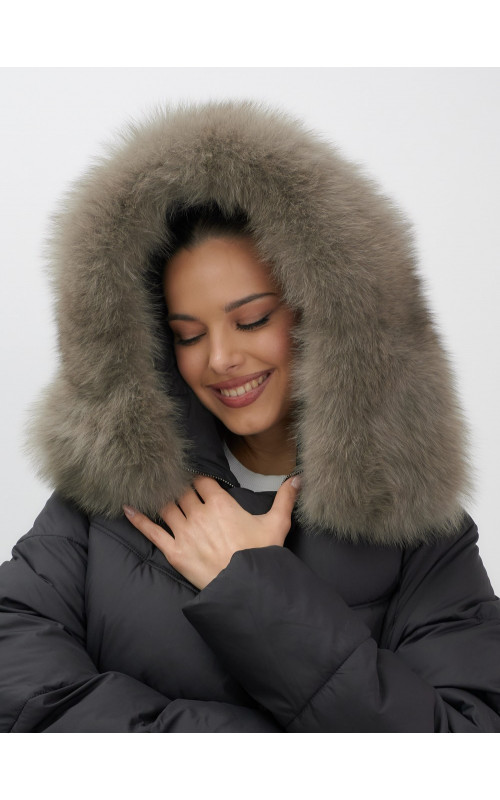 Длинный пуховик премиум-класса, удлинённый до колена