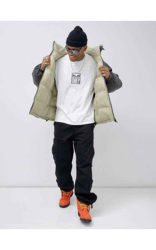 Мужская зимняя двусторонняя куртка для активного отдыха.