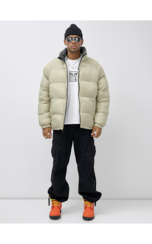 Мужская зимняя двусторонняя куртка для активного отдыха.