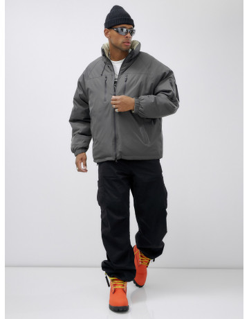 Мужская зимняя двусторонняя куртка для активного отдыха.