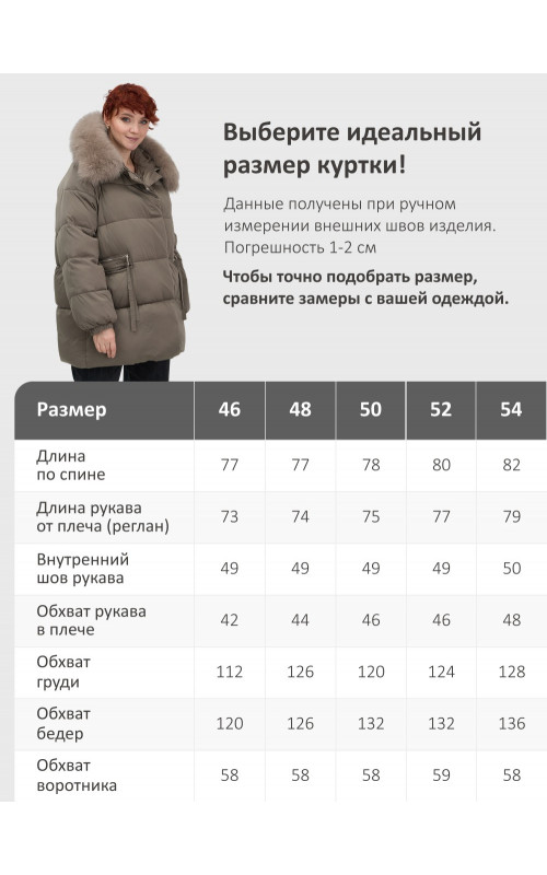 Женский зимний пуховик с мехом и капюшоном, коричневый тренд
