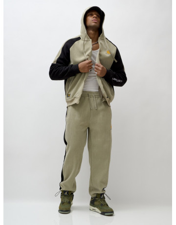 Мужской утеплённый спортивный костюм с начёсом для прохладной погоды