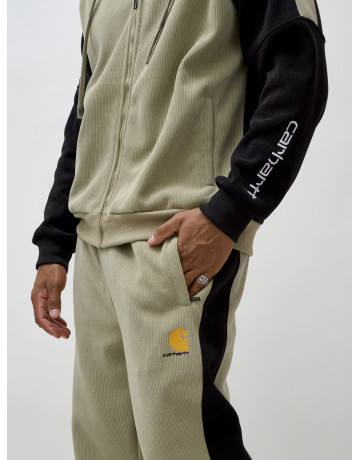 Мужской утеплённый спортивный костюм с начёсом для прохладной погоды