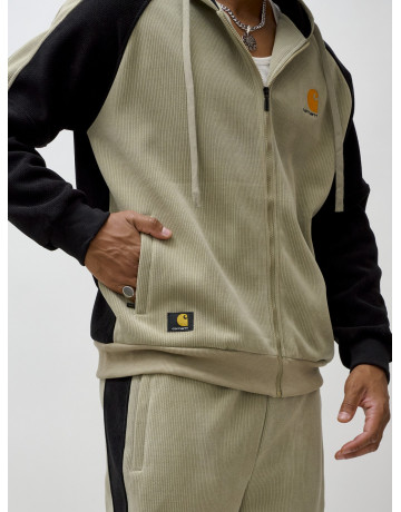 Мужской утеплённый спортивный костюм с начёсом для прохладной погоды