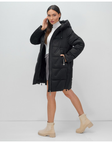 Женская зимняя куртка с капюшоном для холодной погоды.