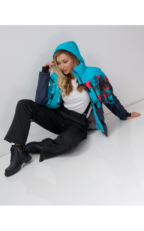 Куртка с полукомбинезоном для осени и зимы, размерный ряд от 40 до 50.