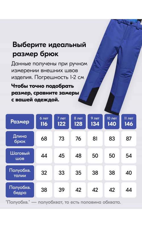 Горнолыжный костюм зимний для мальчика синего цвета