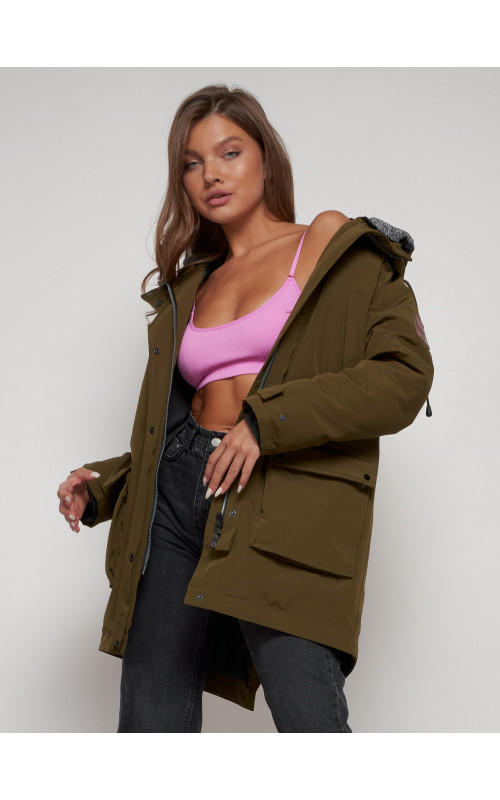 Женская зимняя парка для активного отдыха.