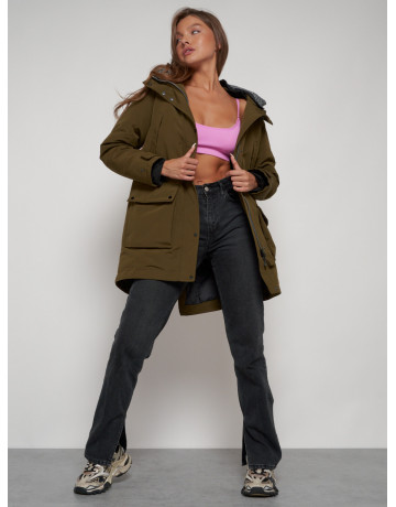 Женская зимняя парка для активного отдыха.