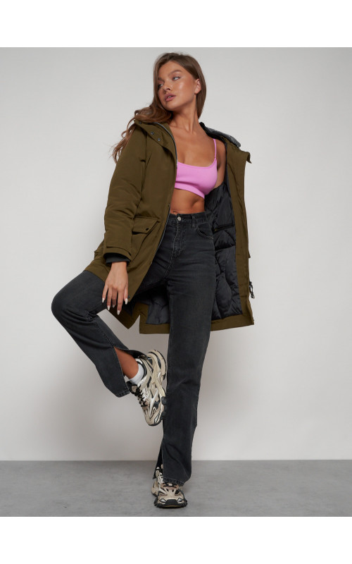 Женская зимняя парка для активного отдыха.