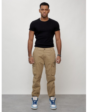 Мужские брюки карго зауженного кроя.