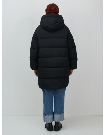 Длинный женский пуховик для зимы