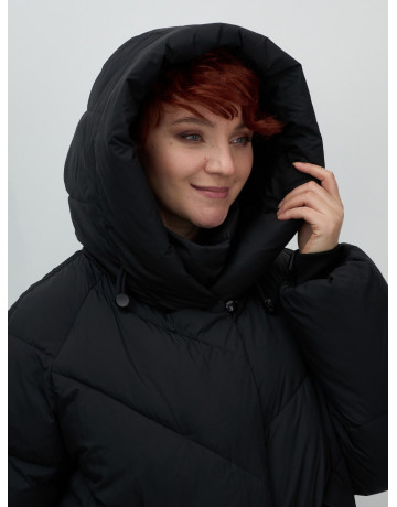 Длинный женский пуховик для зимы