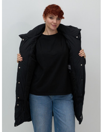 Длинный женский пуховик для зимы