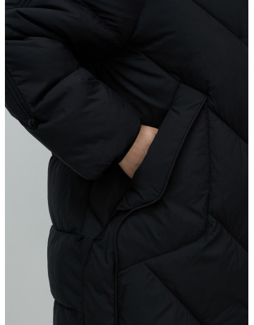 Длинный женский пуховик для зимы