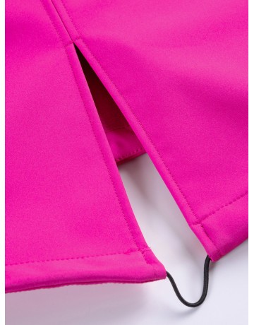 Женская спортивная парка с капюшоном softshell, розовая.