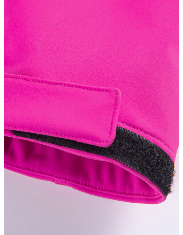 Женская спортивная парка с капюшоном softshell, розовая.