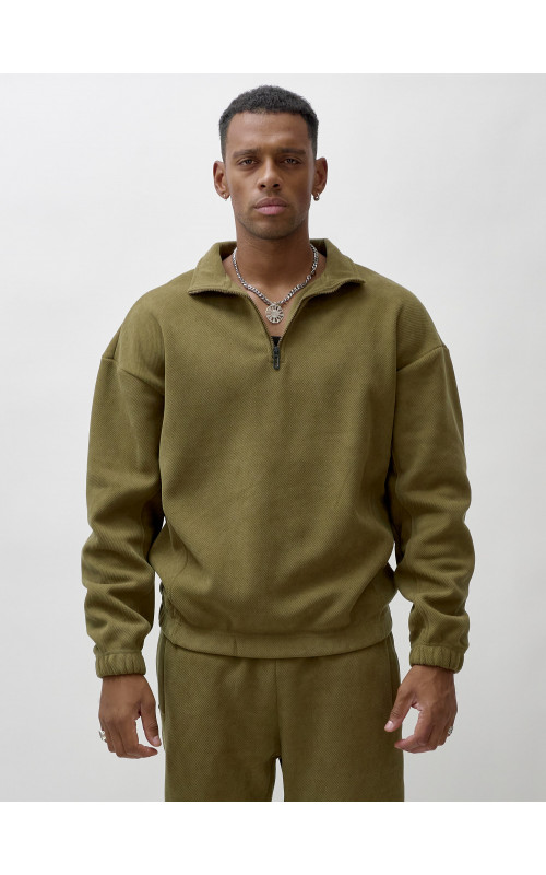 Утеплённый спортивный костюм для мужчин с начёсом.