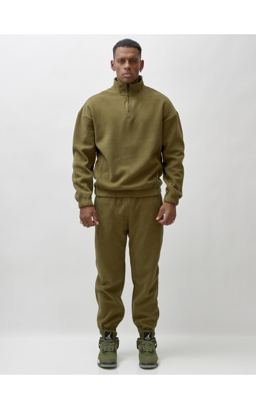 Утеплённый спортивный костюм для мужчин с начёсом.