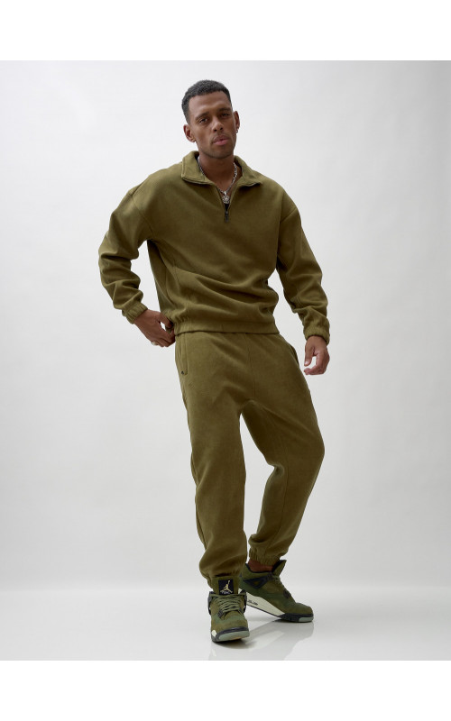 Утеплённый спортивный костюм для мужчин с начёсом.