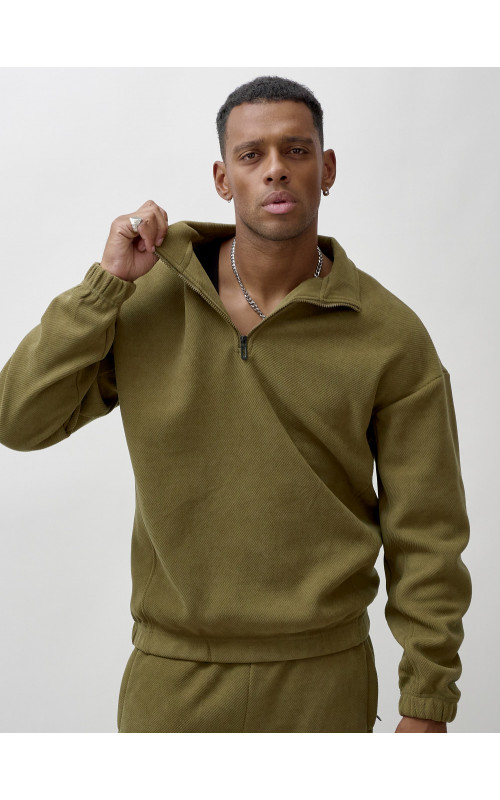 Утеплённый спортивный костюм для мужчин с начёсом.