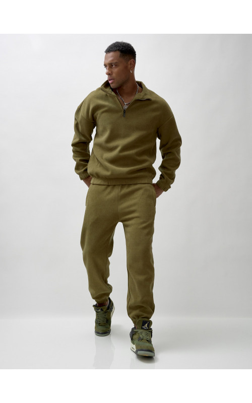 Утеплённый спортивный костюм для мужчин с начёсом.